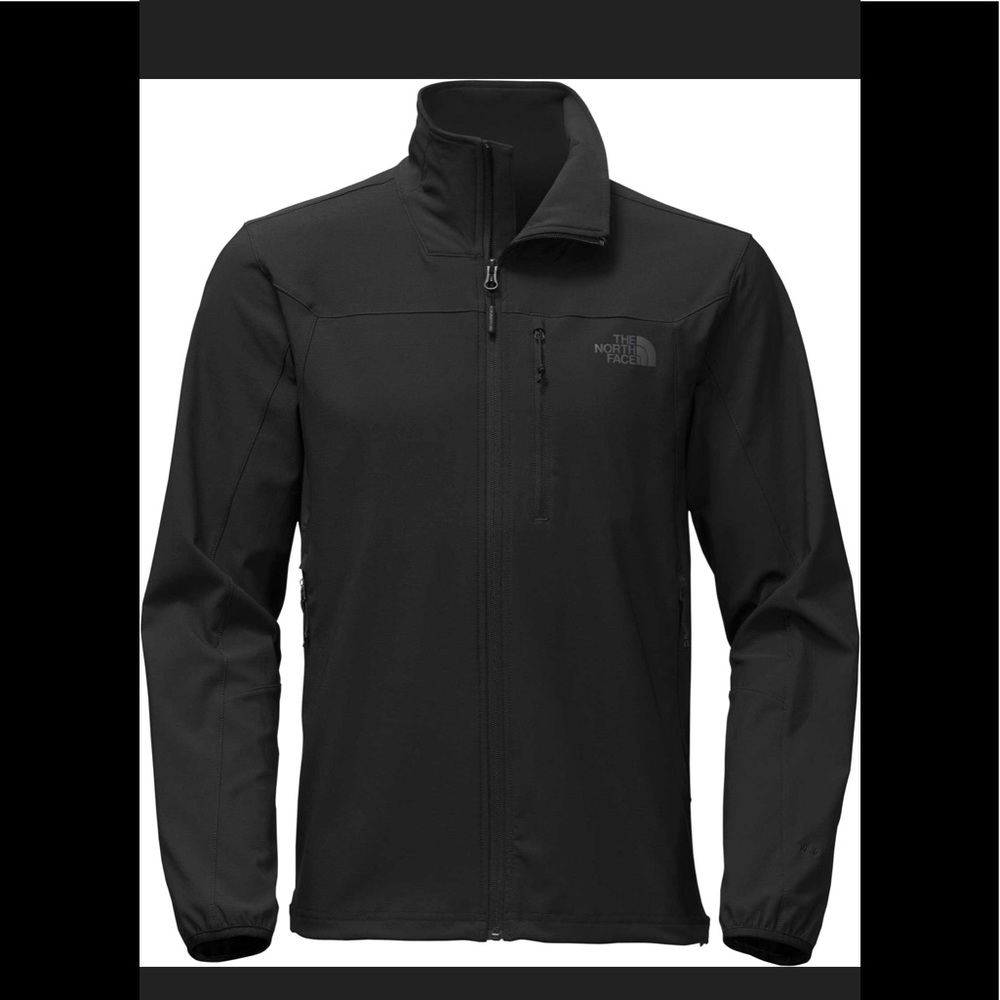 North face ❤️‍🔥 soft shell black lightweight jacket